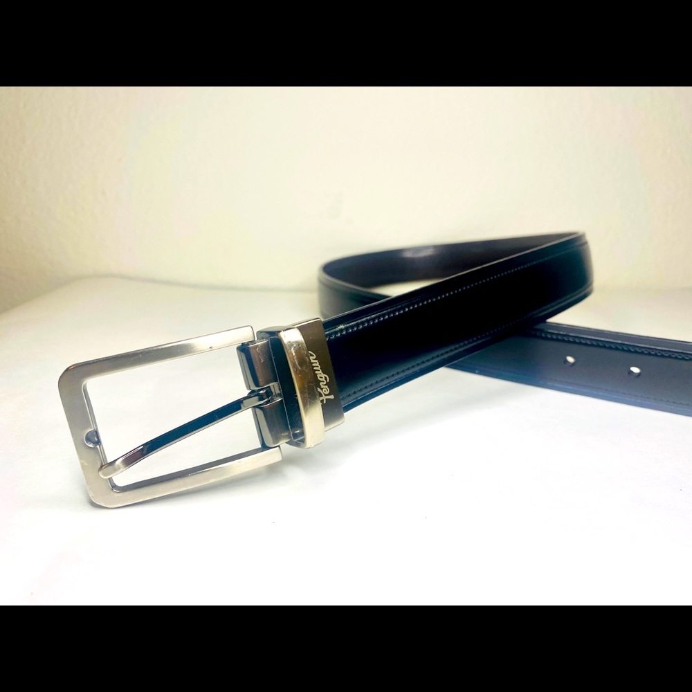 Original Penguin 100% Leather Reversible black/brown Belt